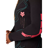 Fox WOMENS RANGER MID LS JERSEY LUNAR Black Sleeve