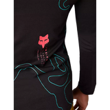Fox WOMENS RANGER MID LS JERSEY LUNAR Black Front print