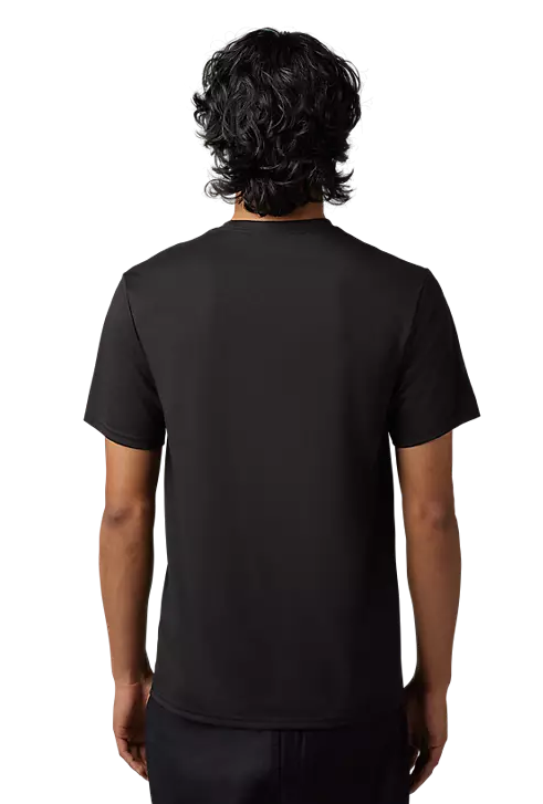 Fox THE FORMAT SS TECH TEE Black BACK FACING MODEL