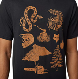Fox TRACK BEAST SS PREM TEE Black DETAILS