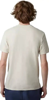 Fox TRACK BEAST SS PREM TEE VintWhite BACK FACING MODEL