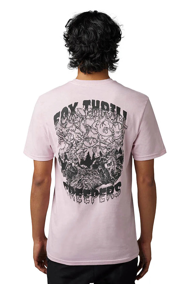 Fox THRILLEST SS PREM TEE Blush BACK FACING MODEL