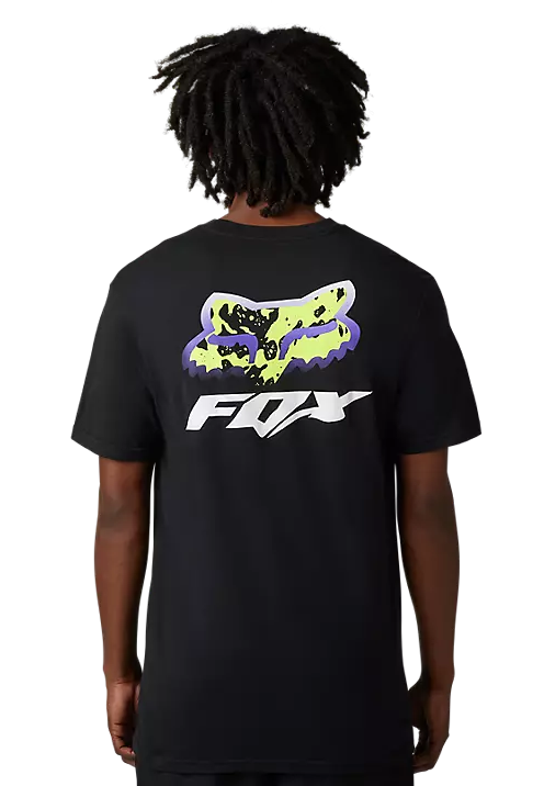 Fox MORPHIC SS PREM TEE Black BACK FACING MODEL