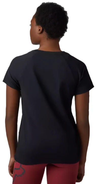 Fox WOMENS LEVEL UP SS TEE - Black BACK