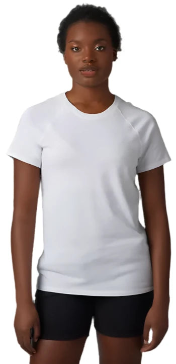 Fox WOMENS LEVEL UP SS TEE - White FRONT