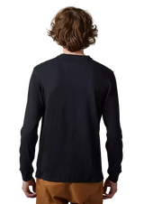 Fox LEVEL UP LS PREM PKT TEE Black BACK FACING MODEL