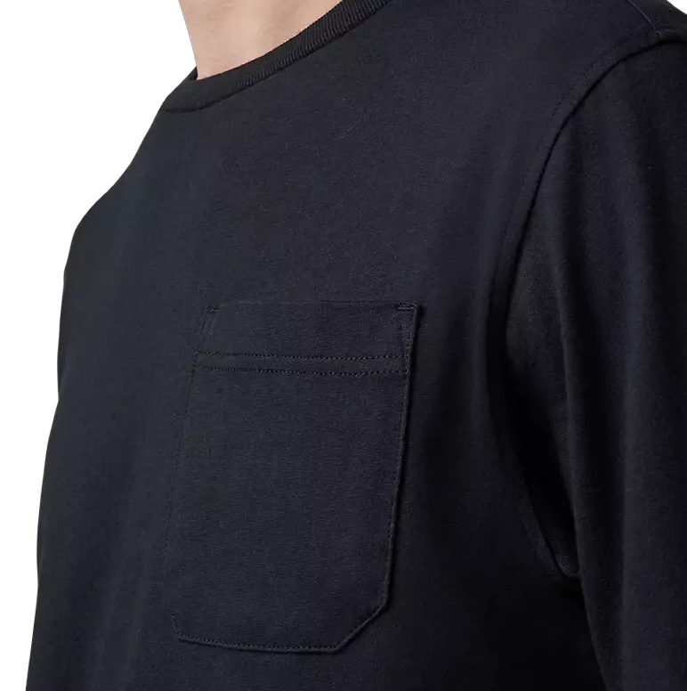 Fox LEVEL UP LS PREM PKT TEE Black DETAILS