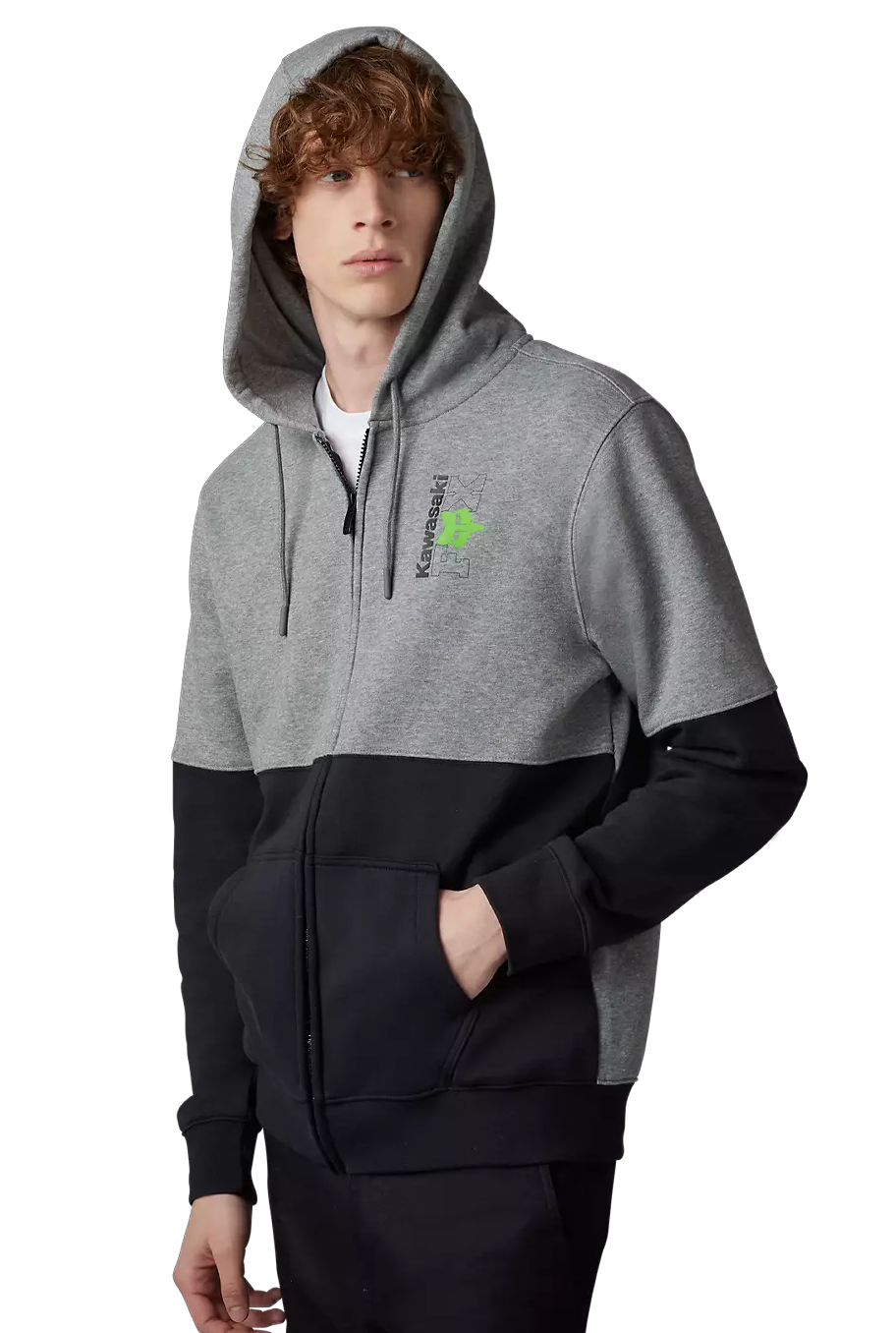 Fox FOX X KAWI ZIP FLEECE HeaGrp FRONT DETAILS