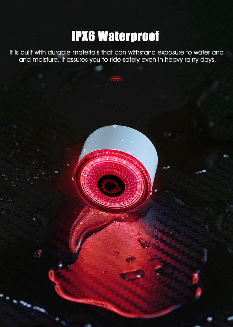 Gaciron 100LM Smart Rear Brake Light Magnetic White Housing