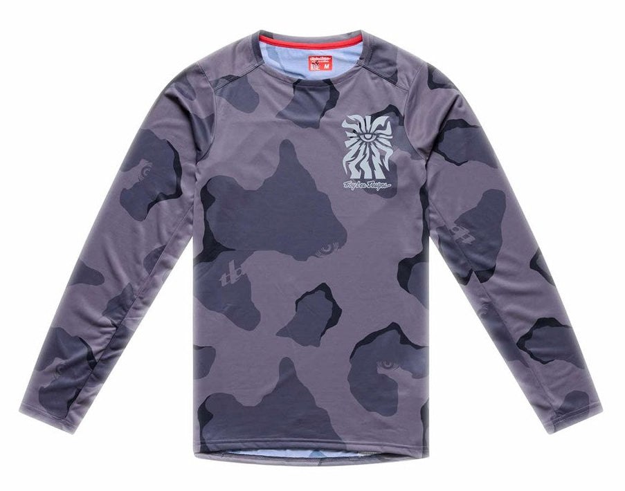 Troy Lee Designs Skyline Pro Long Sleeve Jersey Flow Camo Carbon FRONT
