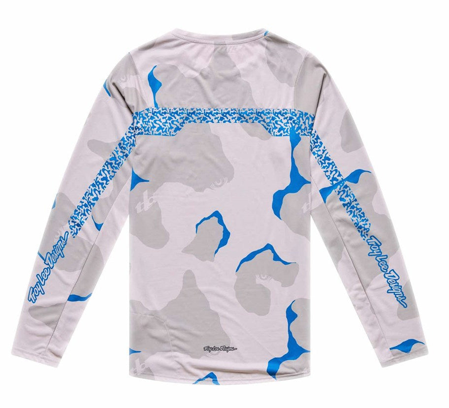 Troy Lee Designs Skyline Pro LS Jersey Flow Camo Pumice Back 
