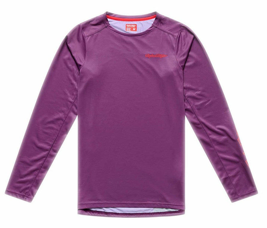 Troy Lee Designs Skyline Pro Long Sleeve Jersey Mono Sangria Front 