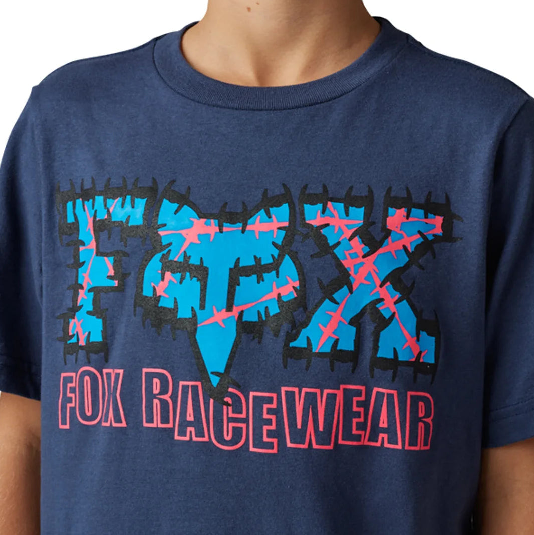 Fox YOUTH BARBED WIRE || Short Sleeve TEE DpCobalt DETAILS