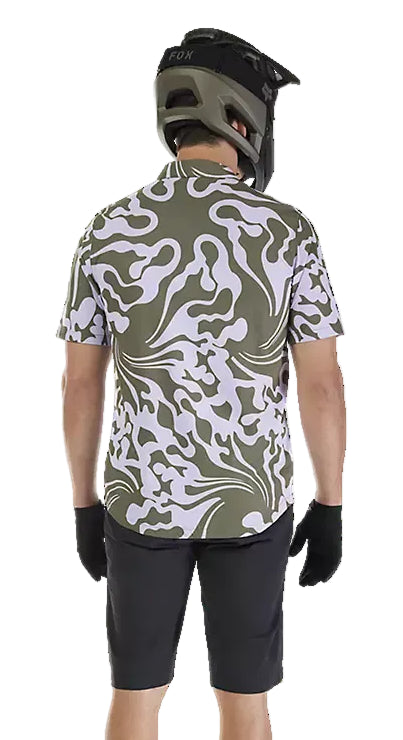  Fox Ranger SS Woven Jersey Military BACK FACING MODEL