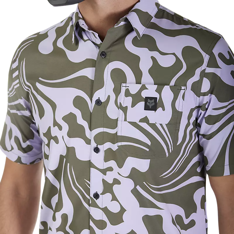 Fox Ranger SS Woven Jersey Military FRONT DETAILS