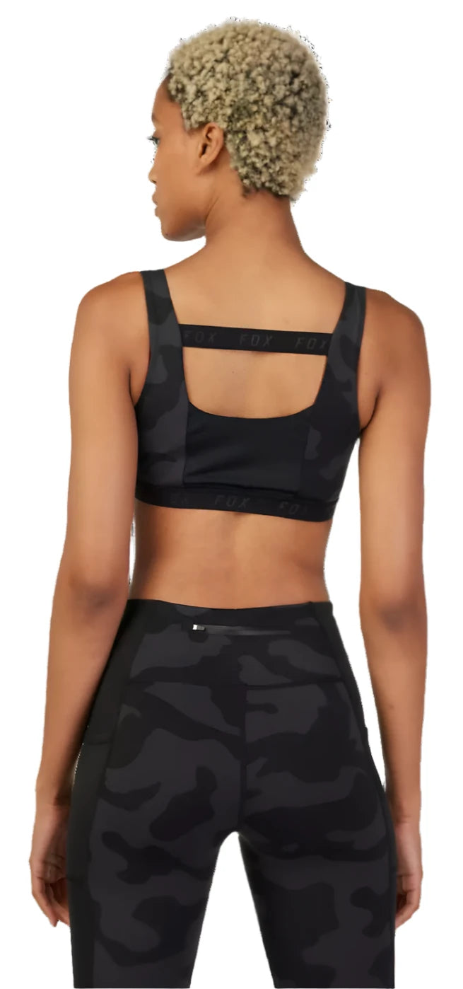 Fox WOMENS CORE CAMO BRA - Black Camo BACK