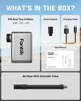 Fanttik X10 Ace Tiny Mini Electric Bike Pump