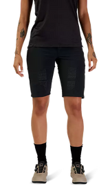 Fox Flexair W Short Black FRONT DETAILS