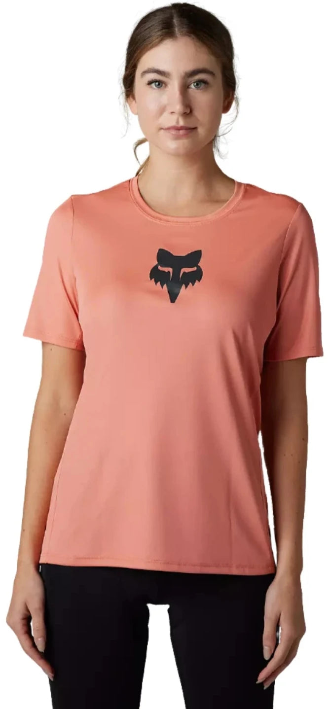 Fox W RANGER SS JERSEY FOXHEAD - Salmon Front Facing Model