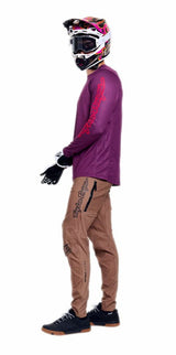 Troy Lee Designs Sprint Pro Jersey Mono Sangria Side Front Facing Model 