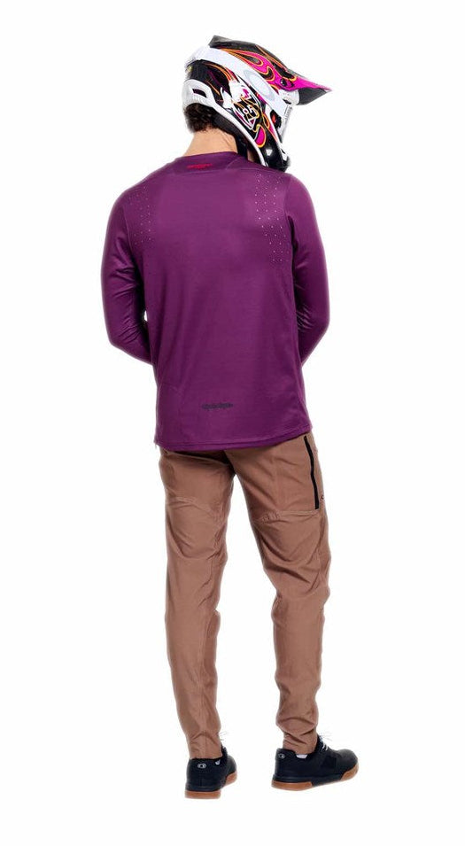 Troy Lee Designs Sprint Pro Jersey Mono Sangria Back Facing Model 