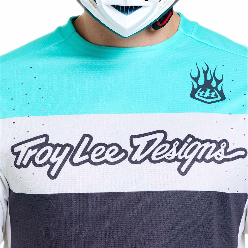 Troy Lee Designs Sprint Pro Jersey Lowrider Sangria Detail 