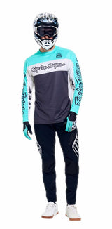 Troy Lee Designs Sprint Pro Jersey Lowrider Sangria Front Facing Model 
