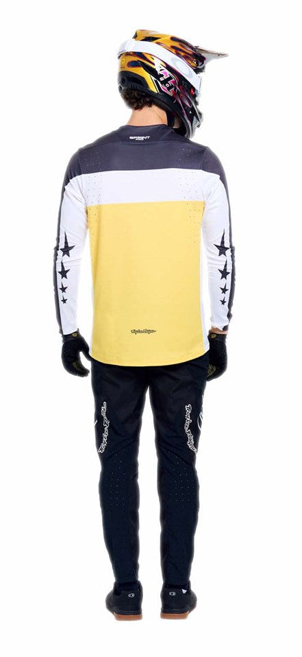 Troy Lee Designs Sprint Pro Jersey Yo Moto Butter Back Facing Model 