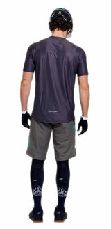 Troy Lee Designs Skyline Pro Long Sleeve Jersey Mono Sangria BACK FACING MODEL