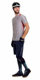 Troy Lee Designs Skyline Pro Short Sleeve Jersey Fangs Army SIDE-FRONT FACING MODEL