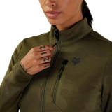 Fox W RANGER MIDLAYER FULL ZIP Olive Green ZIPPER