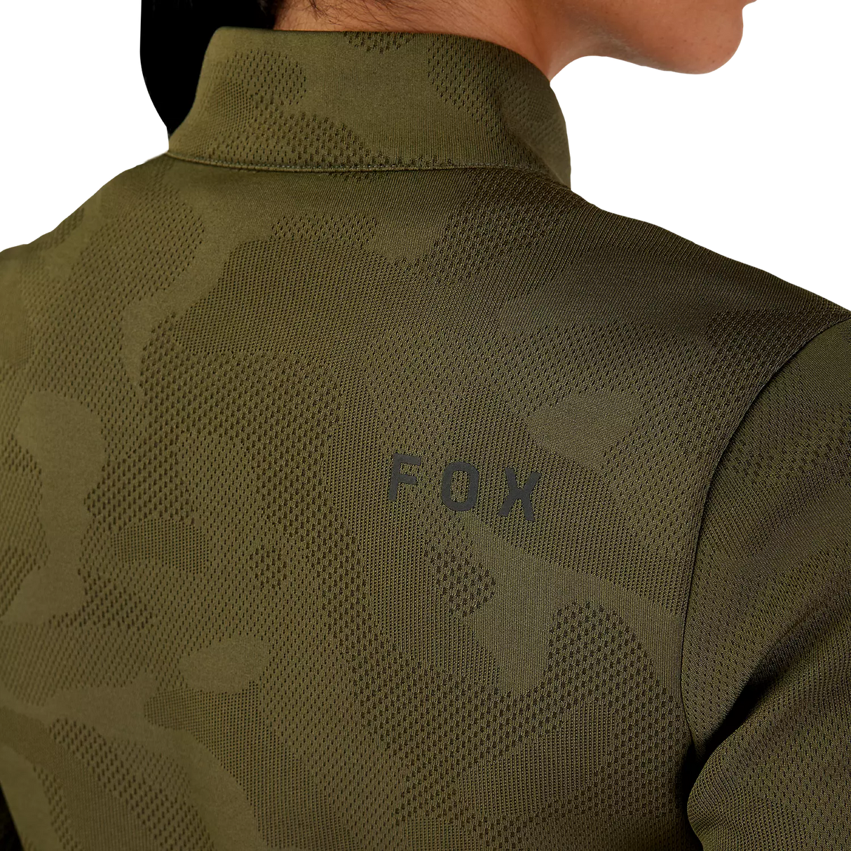 Fox W RANGER MIDLAYER FULL ZIP Olive Green BACK DETAIL
