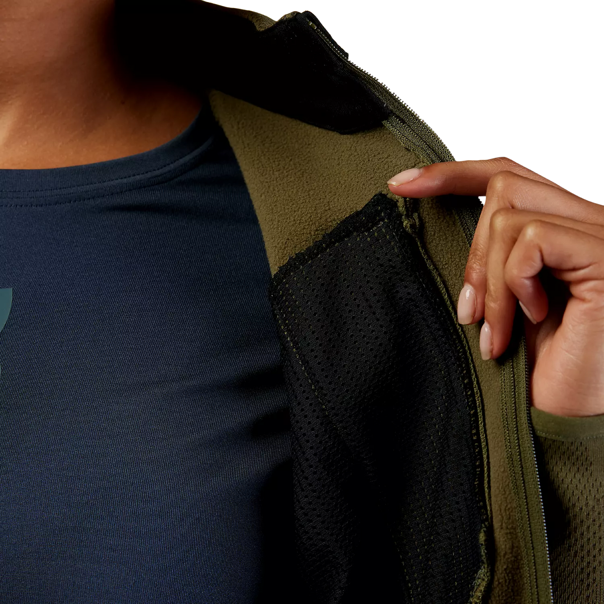 Fox W RANGER MIDLAYER FULL ZIP Olive Green 