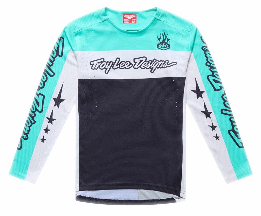 Troy Lee Designs Youth Sprint Pro Jersey Yo Moto Carbon FRONT