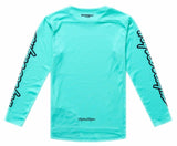 Troy Lee Designs Youth Sprint Pro Jersey Mono Real Teal BACK