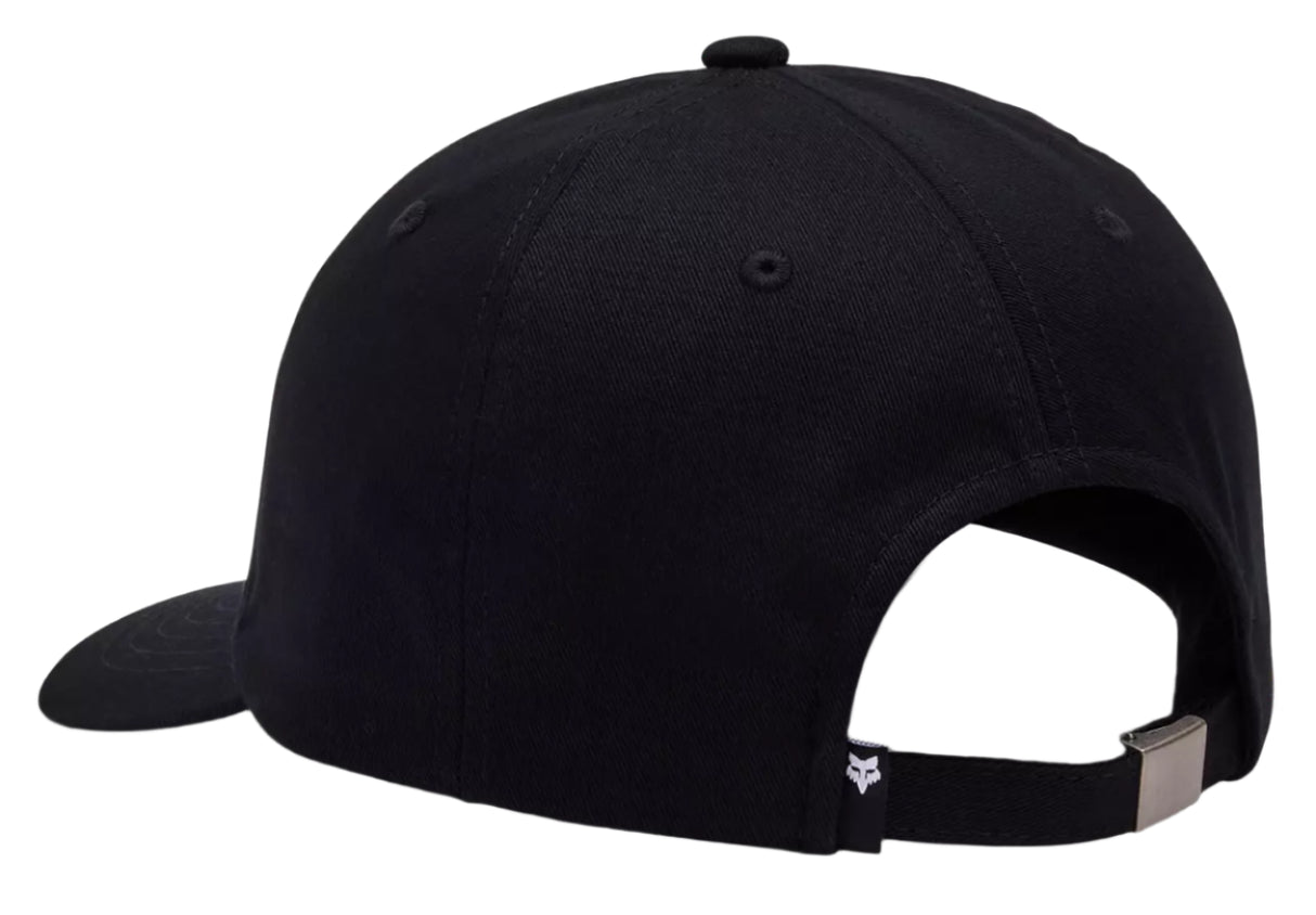 Fox WORDMARK ADJUSTABLE Hat Black/White