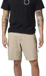 Fox Essex 3.0 Tan Shorts FRONT FACING MODEL