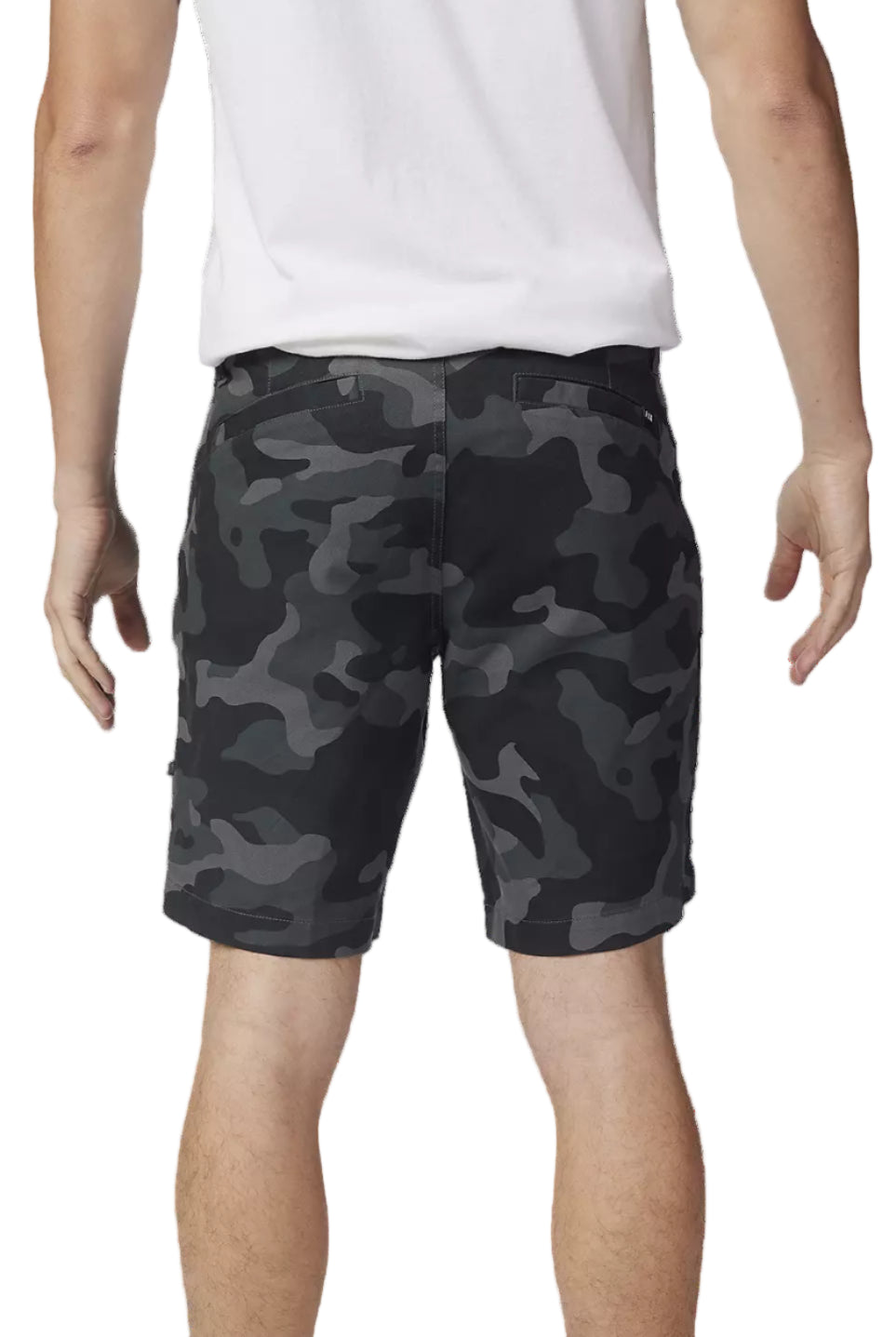 Fox Essex Camo 3.0 Shorts Black Camo BACK FACING MODEL