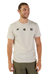 Fox SENSORY Short Sleeve PREM TEE VintWhite FRONT FACING MODEL