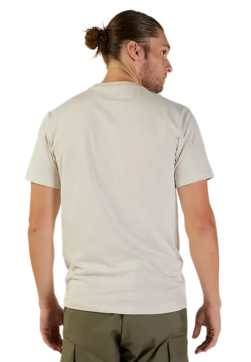 Fox SENSORY Short Sleeve PREM TEE VintWhite BACK FACING MODEL