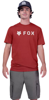 Fox Absolute SS Premium Tee Rust FRONT FACING MODEL 