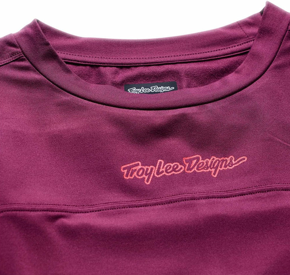 Troy Lee Designs Ruckus Ride 3/4 Tee Mono Sangria DETAILS