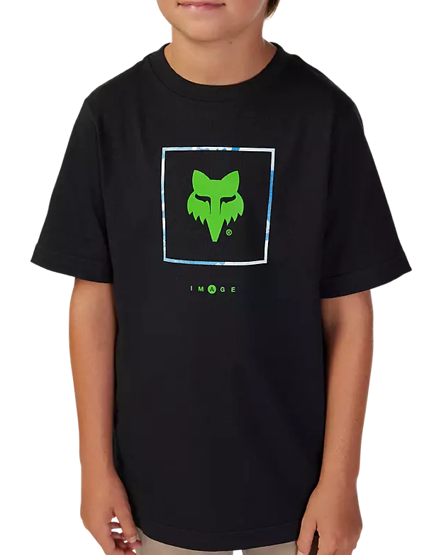 Fox YTH ATLAS Short Sleeve TEE Black DETAILS