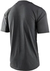 TLD SKYLINE SS JERSEY HEATHER - DARK GREY BACK