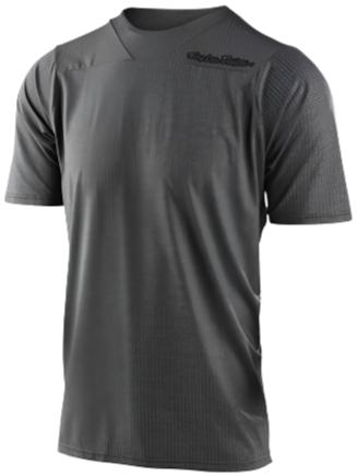 TLD SKYLINE SS JERSEY HEATHER - DARK GREY FRONT