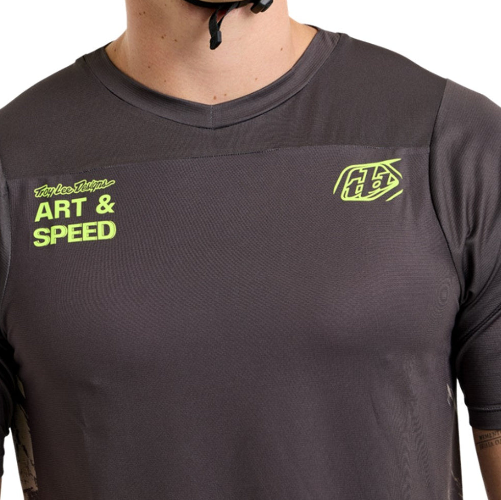 Troy Lee Designs Skyline SS Jersey 25.2 Elemental Dark Earth DETAILS