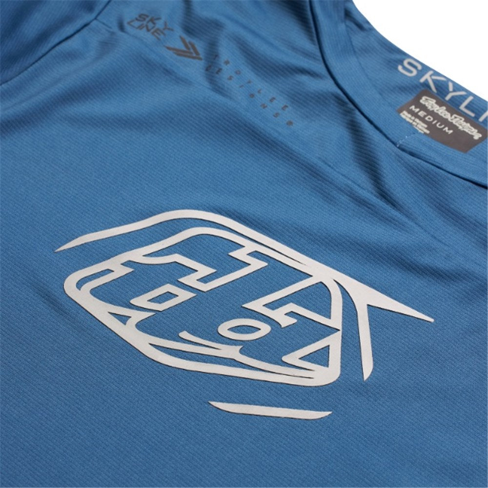 TROY LEE DESIGNS 24.1 SKYLINE SS JERSEY ICONIC - INDIGO FRONT PRINT