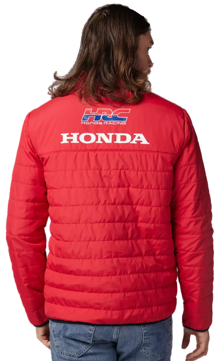 Fox Honda Howell Jacket Flame Red BACK FACING MODEL