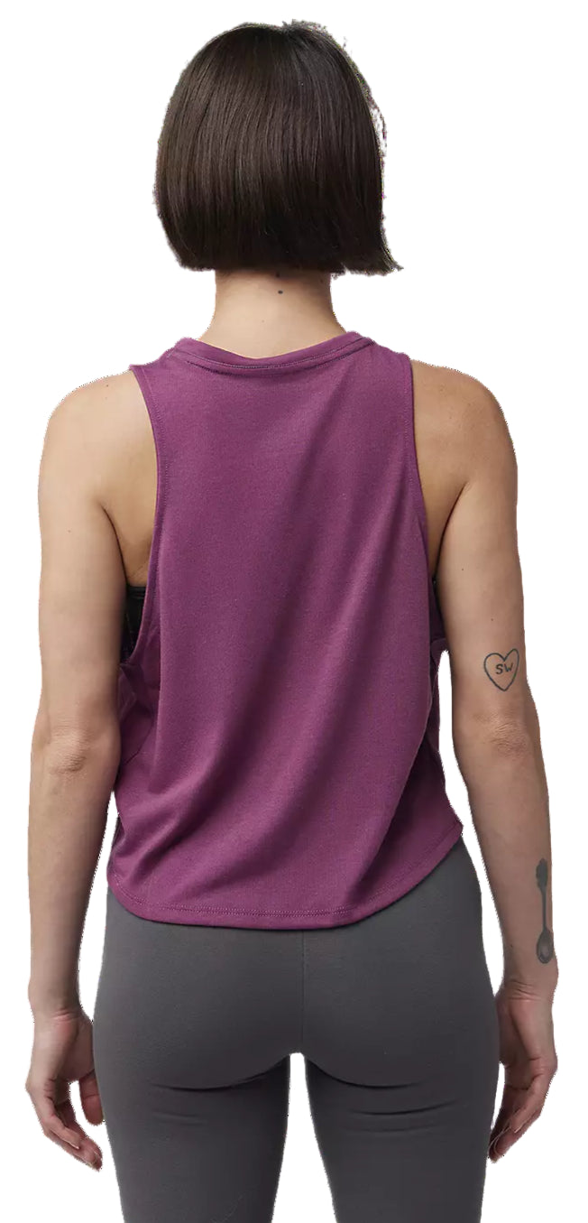 Fox Forums Tech Tank Women's Sangria BACK FACING MODEL