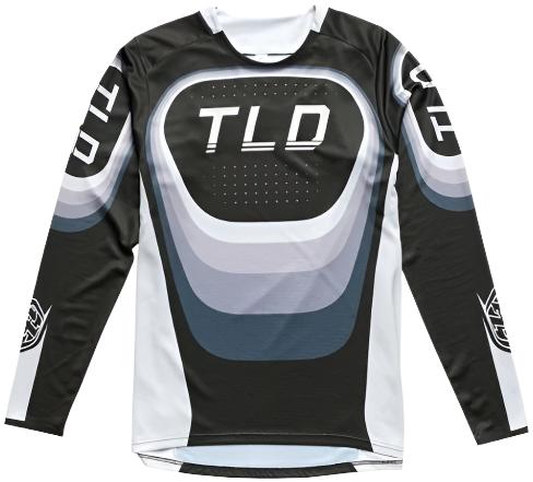 TROY LEE DESIGNS 24.1 SPRINT JERSEY REVERB RACE-  BLACK FRONT 